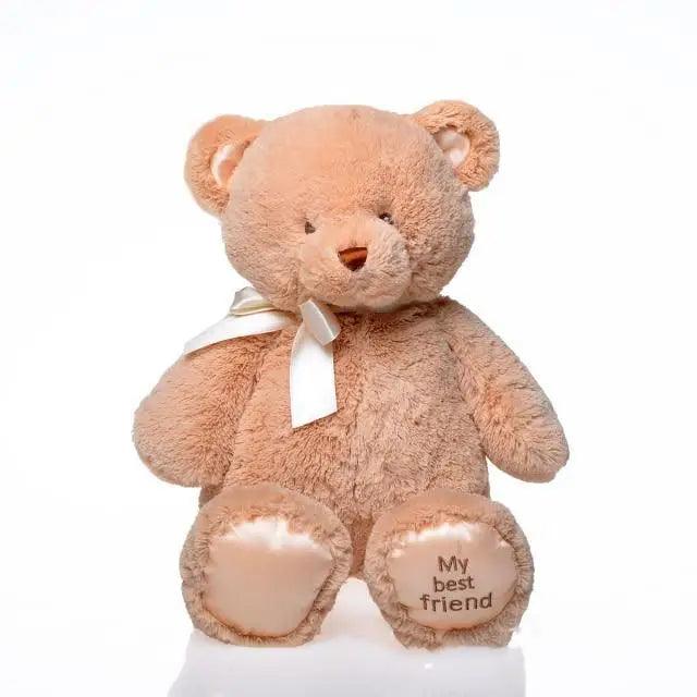 Perfect gift for Girls and Boys Adorable 35cm Creative Colorful Teddy Bear for Kids Stuffed Animal Plush Toy Send friends and lovers Christmas Gift for Kid