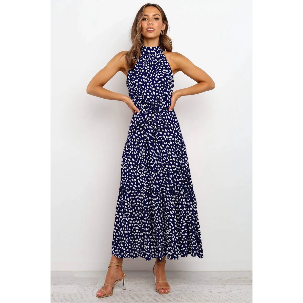 Polka Dot Halter Dress