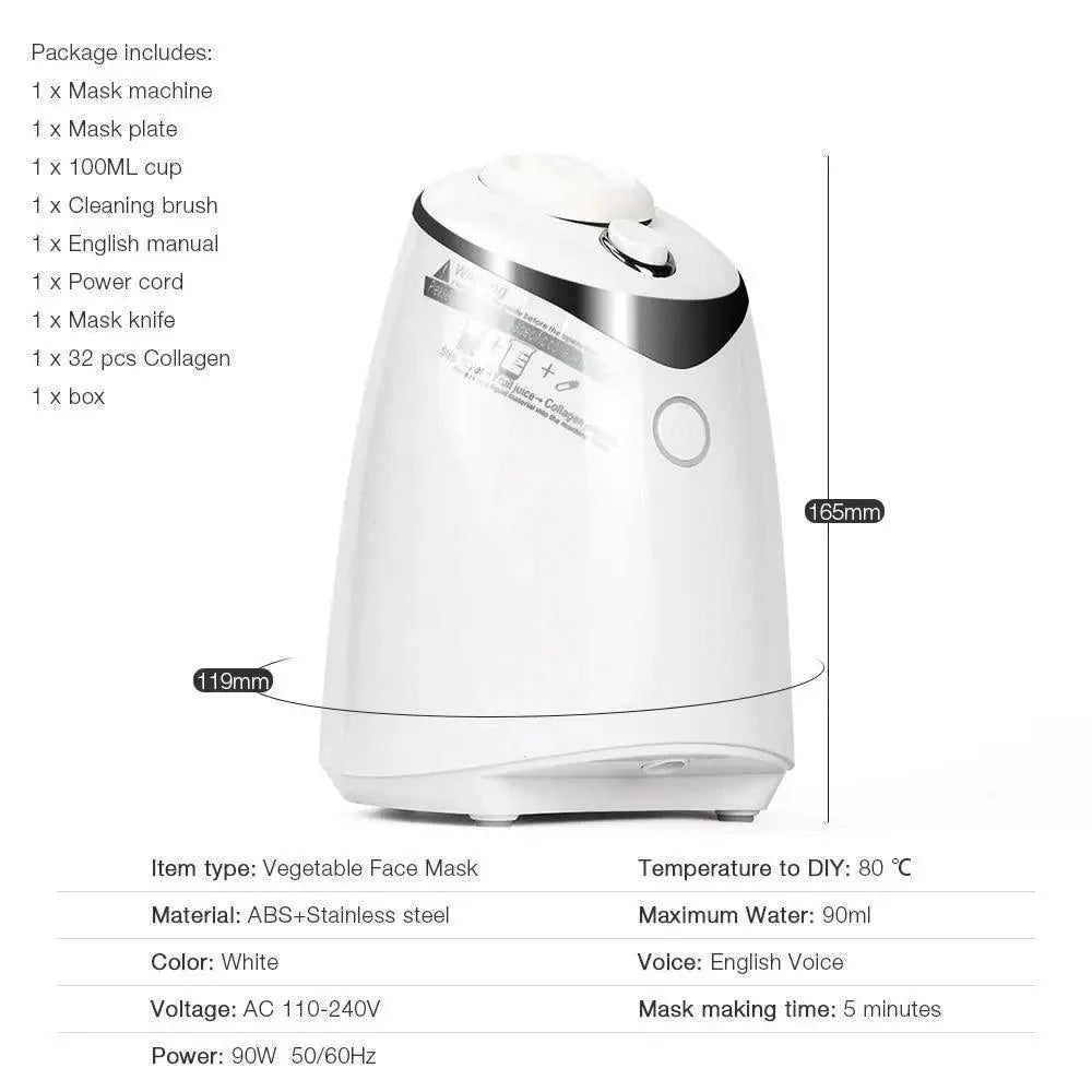 Intelligent Facial Mask Maker Machine – Collagen Fruit & Vegetable DIY Masks