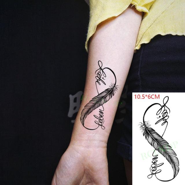 Temporary Tattoos Stickers for Women Muti-Colored Waterproof Roses Tattoo Sticker Black Small Flash Tatoo For  Mens Womens