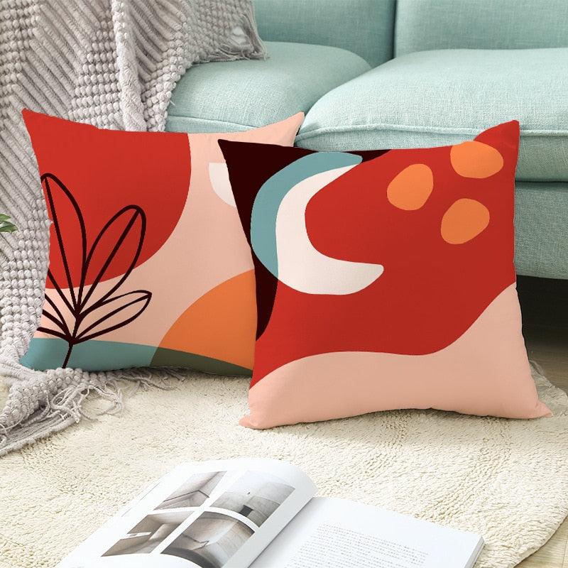 Abstract Line Drawing Cushion Case Modern Abstract Painting Pillow Case Beautiful Art Cushion Covers Art Sofa Pillows Case Livingroom Decorative Pillow 45x45CM