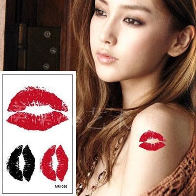 Different Small Waterproof Temporary Tattoo Sticker Cute Tatto Flash Tattoos Small Size Colorful Design for Kids Mens Womens