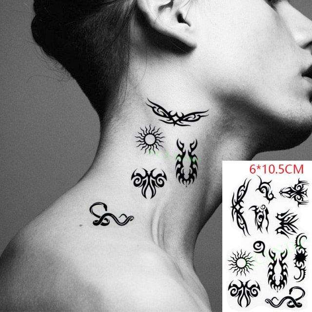 Different Small Waterproof Temporary Tattoo Sticker Cute Tatto Flash Tattoos Small Size Colorful Design for Kids Mens Womens