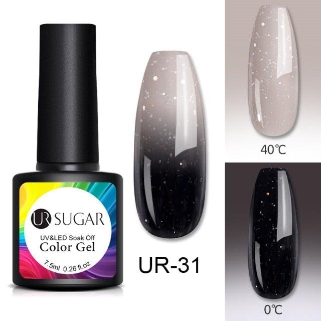 2022 NEW Purple Gel Nail Polish UV Color Changing Gel Nail Polish Stylish Three Layer Effect For Womens