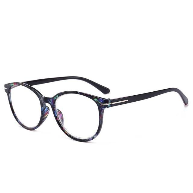 Luxurious Women Cat Eye Reading Glasses Vintage Presbyopia Eyeglasses Fashion Flower Print Reading Glasses Blocking Readers Vintage Cat Eye Eyeglasses Anti Glare Filter UV Diopter +1.5 +.2.0+2.5+3.0 +3.5 +4.0