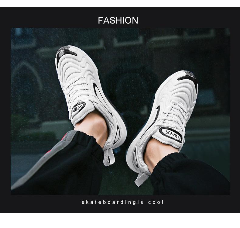 Colorful Mens Sports Comfortable Sneakers Man Running Shoes Air Cushion Mesh Shoes Black Outdoor Sport Tennis New Fashion White Sneakers Comfortable Mixed Colors Luxury Design