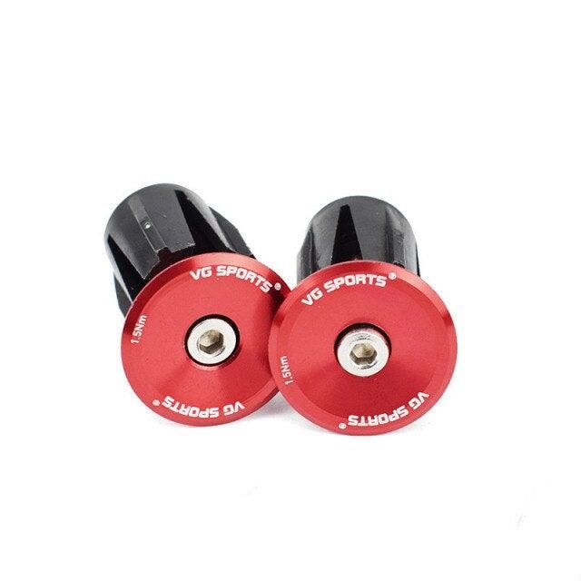 Mini Lightweight Lock Mountain Bicycle Grip Handlebar End Cap Handle Bar Grips End Plugs Mountain Bike Road Bicycle One Pair Bike Handlebar End Plugs Aluminum Alloy Expansion Handlebar Grips Cap