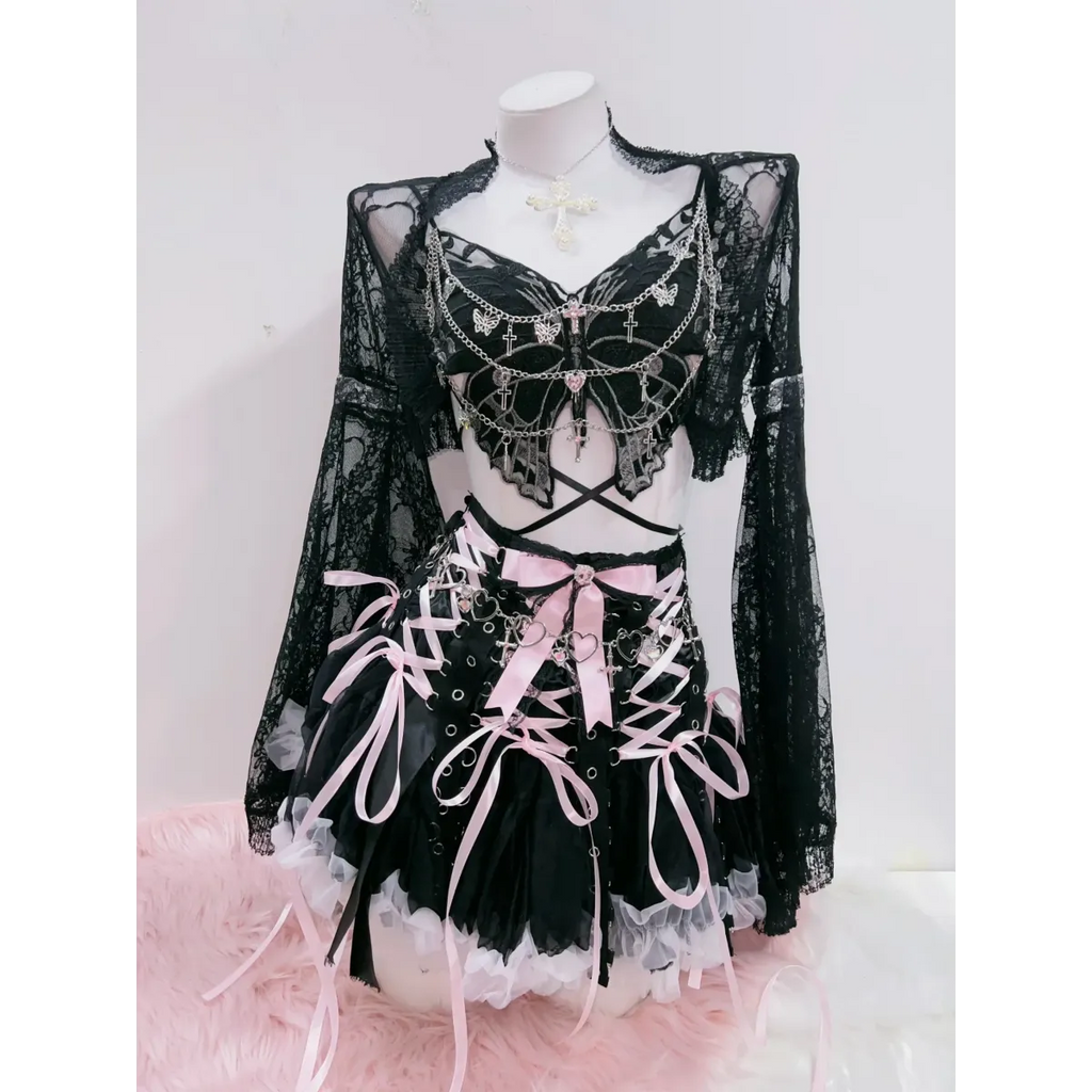Punk Cross Tank: Alternative Fashion