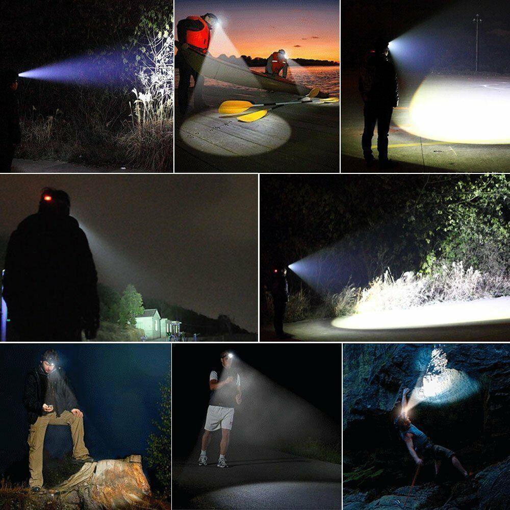 Rechargeable LED  Headlamps Ultra-bright High lumens Zoomable Waterproof LED Headlight Head Torch Flashlight Head Lamp For Fishing  Hands-Free Headlight