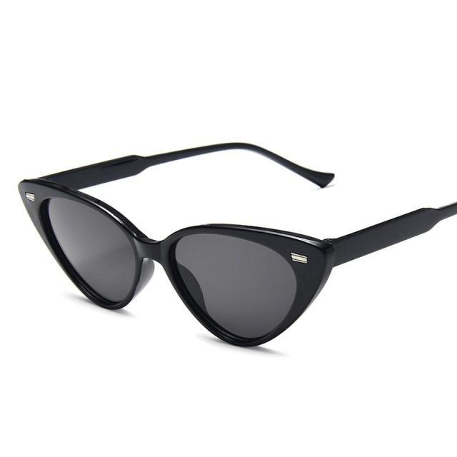 Retro Vintage Cateye Sunglasses for Women Clout Plastic Frame Sunglasses For  Women Retro Triangle Gradient Eyeglasses For  Women Classic And Stylish  Glasses