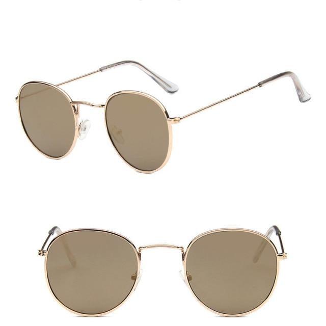 Round Sunglasses Fashionable Retro Sunglasses For Men New Round Shape Vintage Glasses for Men Women New Luxury Style Sunglasses For Men New Stylish Small Size Sunglasses