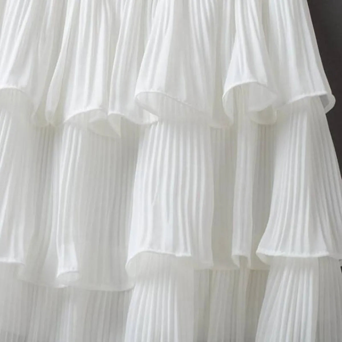 Boho Ruffle Mini Skirt With Elastic Waist