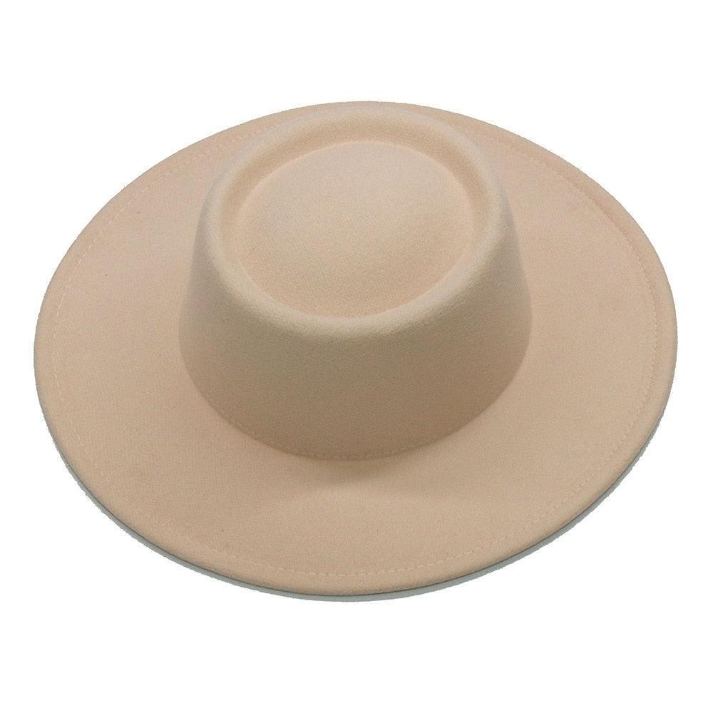 Simple Classic Unisex Fedora Hats Men Women Wide Brim Wool Jazz Hats Elegant Fedoras Hat for Women Lady Wide Brim Autumn Winter Cap Vintage Style Dress Formal Hat For Various Occasions 56-58CM