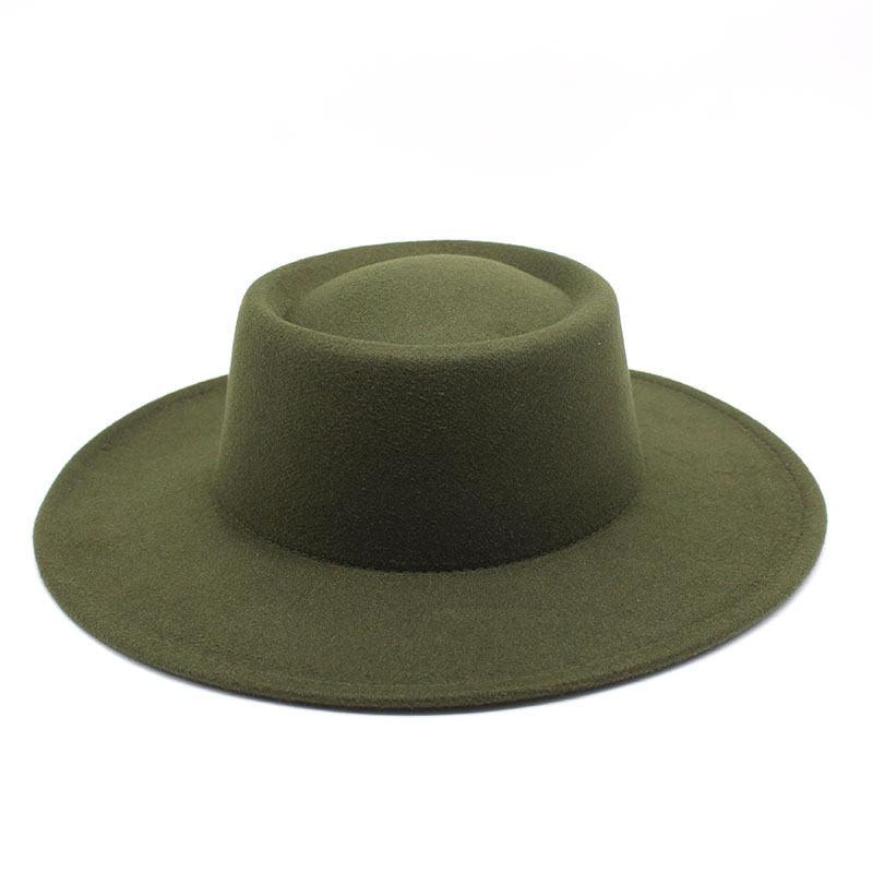 Simple Classic Unisex Fedora Hats Men Women Wide Brim Wool Jazz Hats Elegant Fedoras Hat for Women Lady Wide Brim Autumn Winter Cap Vintage Style Dress Formal Hat For Various Occasions 56-58CM