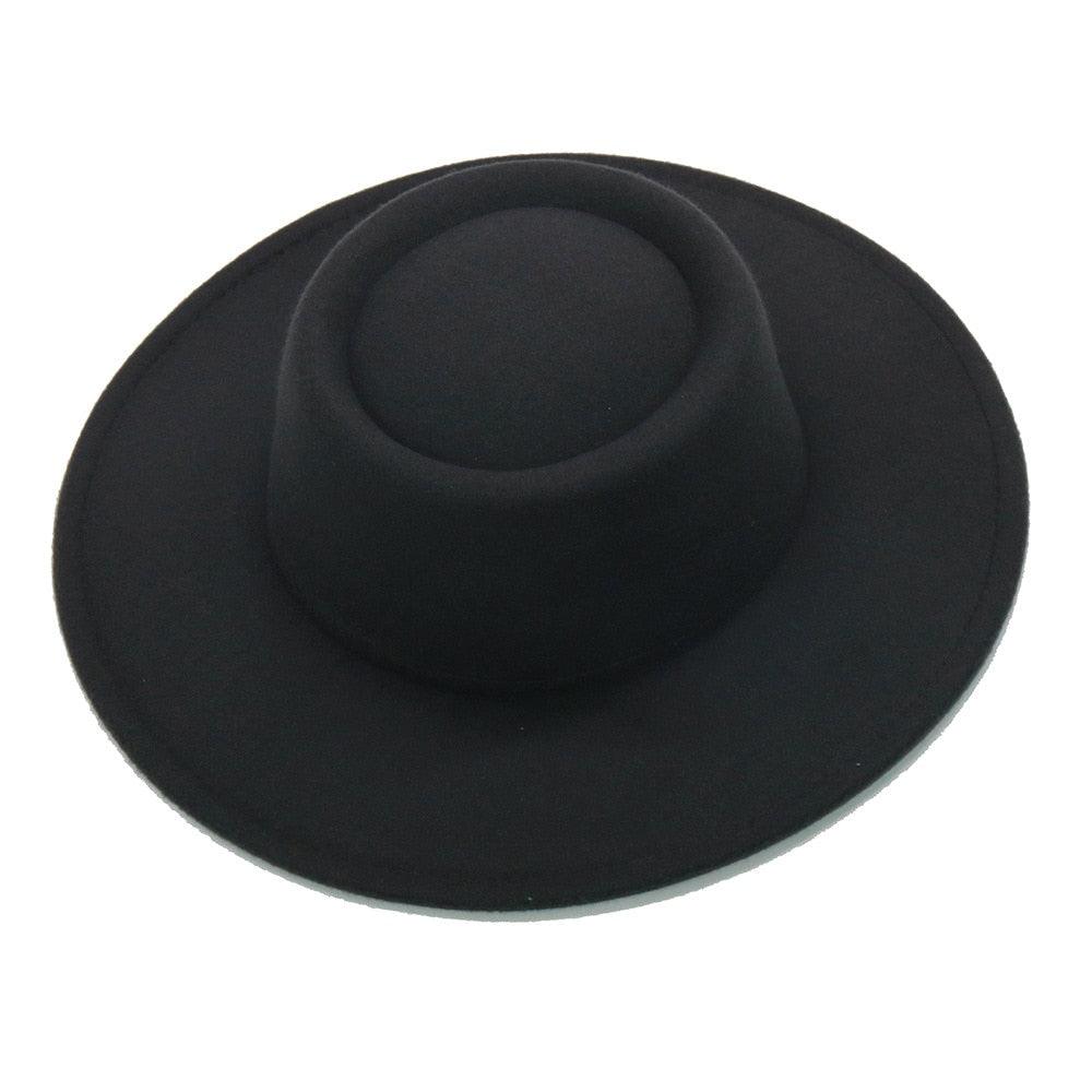Simple Classic Unisex Fedora Hats Men Women Wide Brim Wool Jazz Hats Elegant Fedoras Hat for Women Lady Wide Brim Autumn Winter Cap Vintage Style Dress Formal Hat For Various Occasions 56-58CM