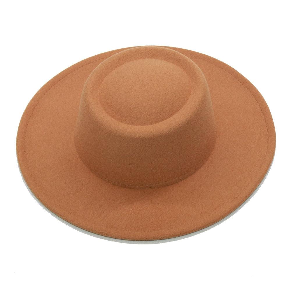 Simple Classic Unisex Fedora Hats Men Women Wide Brim Wool Jazz Hats Elegant Fedoras Hat for Women Lady Wide Brim Autumn Winter Cap Vintage Style Dress Formal Hat For Various Occasions 56-58CM