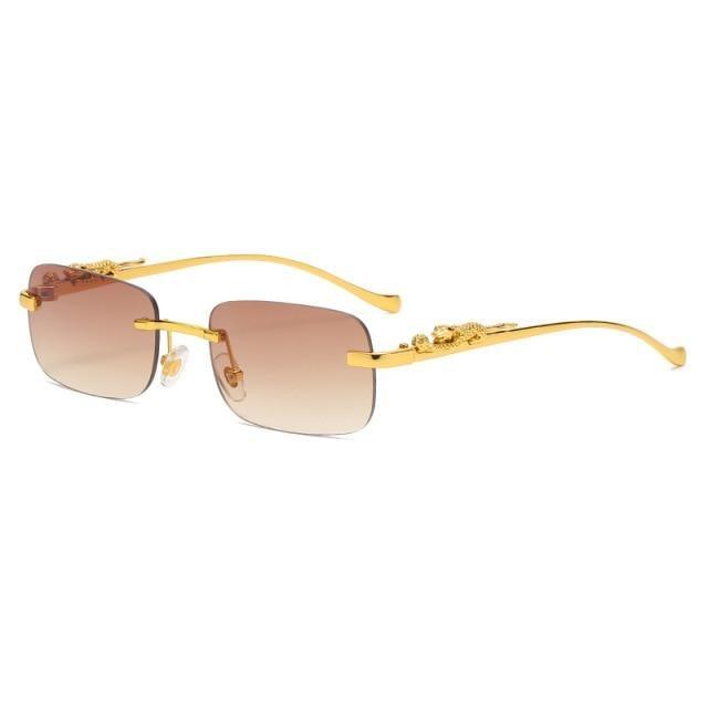 Simple Design Stylish Fashionable Sunglasses Vintage Square Shape Sunglasses For Women & Men New Luxury Design Popular Travel Driving Metal Frame Sun Glasses Anti Blue Light Summer Eyeglasses
