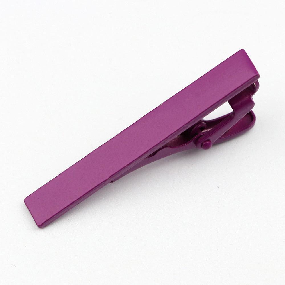 Simple Tie Clip For Men New Classic Fashion Quality Metal Fashion Solid Color Tie  Clips Men's Tie Clip Clothing Accessories Bright Colorful Practical Necktie Clasp Elegant Suit Accessories Comfortable Lightweight Tie Clips