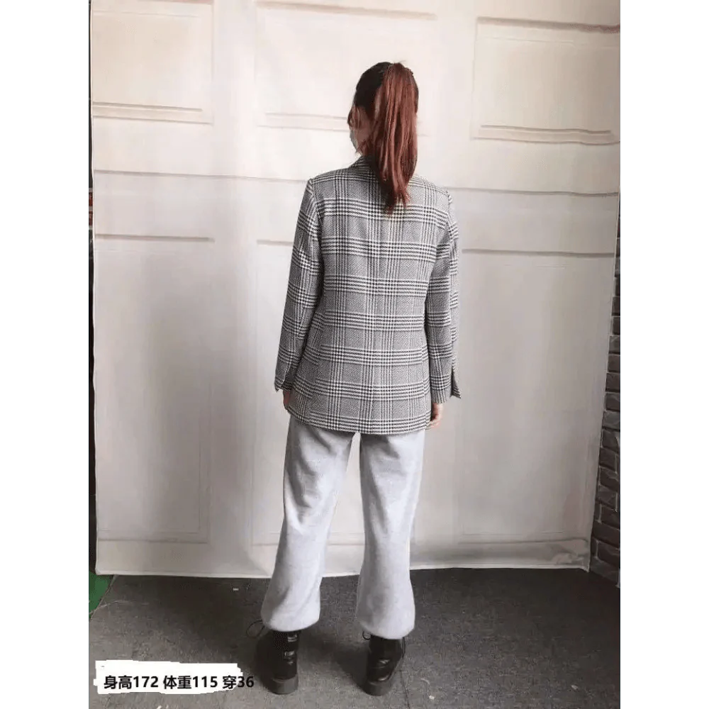 Slim Fit Dress Suit Blazer Jacket Women's Fancy DressSuit Jacket Oversized Vintage Outwear For Women And Girls