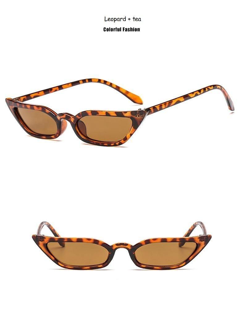 Small Cat Eye Sunglasses Vintage Square Shade Women Eyewear Retro Glasses Lady Outdoor Eyeglass Shades For Women Summer Sunglasses For Men And Women