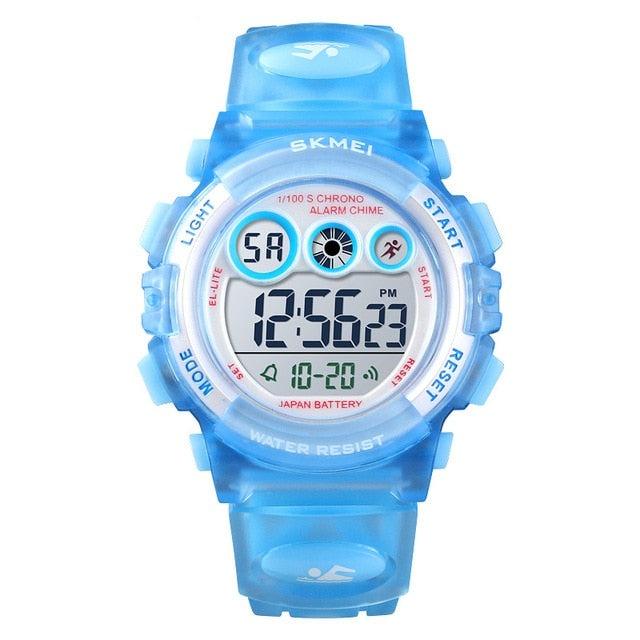 Sport Children Watch Waterproof LED Digital Kids Watches Luxury Electronic Watch Digital Sport Watches Outdoor Waterproof LED 7 Color Lights Electronic Watches For Girls Boys With Alarm Stopwatch Child Wrist Watch