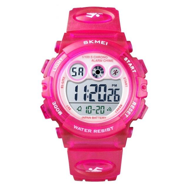 Sport Children Watch Waterproof LED Digital Kids Watches Luxury Electronic Watch Digital Sport Watches Outdoor Waterproof LED 7 Color Lights Electronic Watches For Girls Boys With Alarm Stopwatch Child Wrist Watch