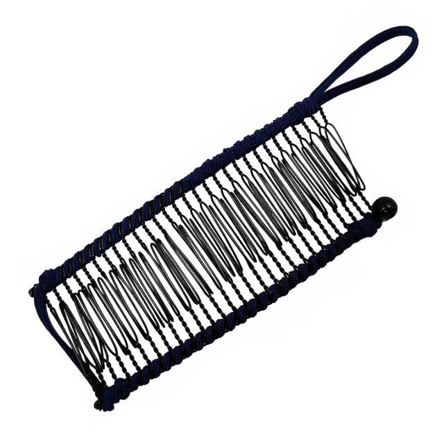 Stretch Banana Clip Double Side Lazy Women Hair Comb Easy Thick Curly Hair Styling Tool Ponytail Mohawk Bun Maker Accessories For Curly Hair Women