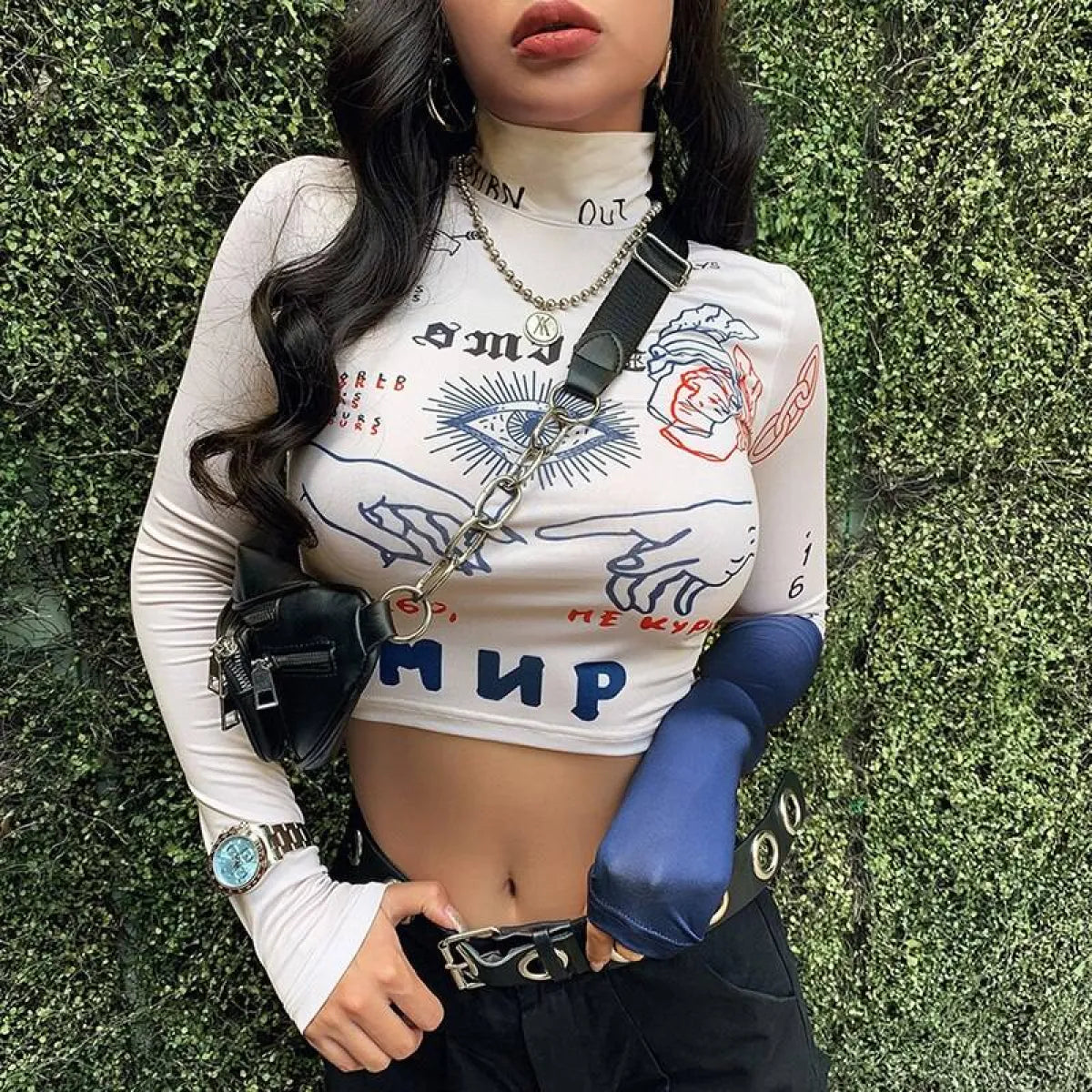 Casual Stretch Slim Crop Tops