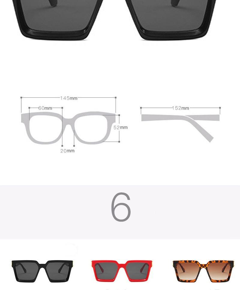 Sunglasses For Women Minimalist Classic Design Fashion UV400 Square Sun Glasses Unisex Square Shape Sunglasses For Men New Vintage Style Big Colorful Frame Sunglasses For Women In High Quality Mirror Sunglasses