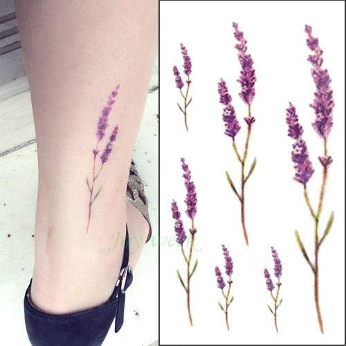 Temporary Tattoos Stickers for Women Muti-Colored Waterproof Roses Tattoo Sticker Black Small Flash Tatoo For  Mens Womens