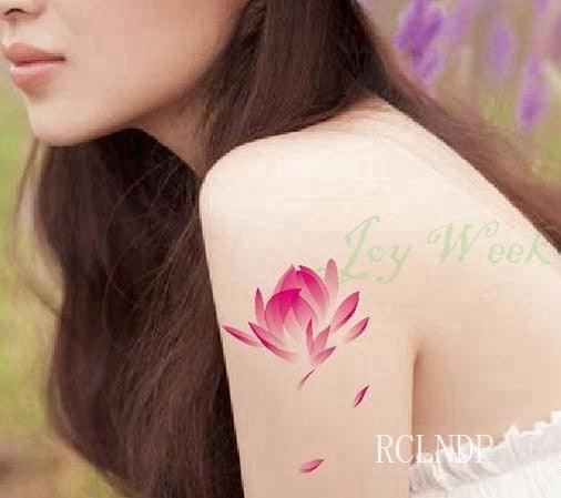 Temporary Tattoos Stickers for Women Muti-Colored Waterproof Roses Tattoo Sticker Black Small Flash Tatoo For  Mens Womens