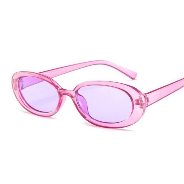 Tiny Small 90s Sunglasses Women Polarized Retro Oval Shape Sunglasses For Woman Designer Sun Glasses For Female Elegant Small Frame Cool Vintage