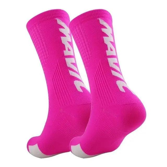 Trendy Men Women Sport Cycling Riding Socks Colorful Basketball Climbing Running Socks Vintage Breathable Bike Socks Sports Socks Athletic Socks For Running Cycling Basketball Hiking