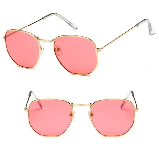 Trendy Oversized Square Metal Frame Sunglasses for Women Men Colorful Mirror Large Eyeglasses For Women Men New Stylish UV400 Sunglasses For Men