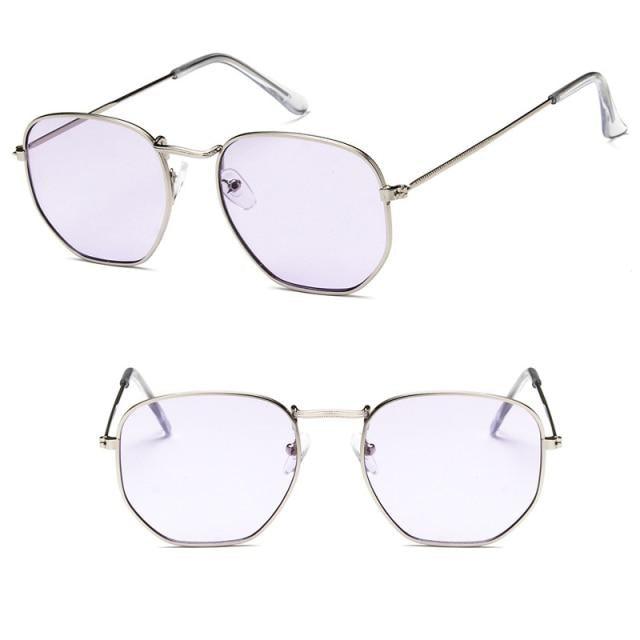 Trendy Oversized Square Metal Frame Sunglasses for Women Men Colorful Mirror Large Eyeglasses For Women Men New Stylish UV400 Sunglasses For Men