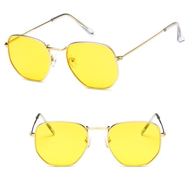 Trendy Oversized Square Metal Frame Sunglasses for Women Men Colorful Mirror Large Eyeglasses For Women Men New Stylish UV400 Sunglasses For Men
