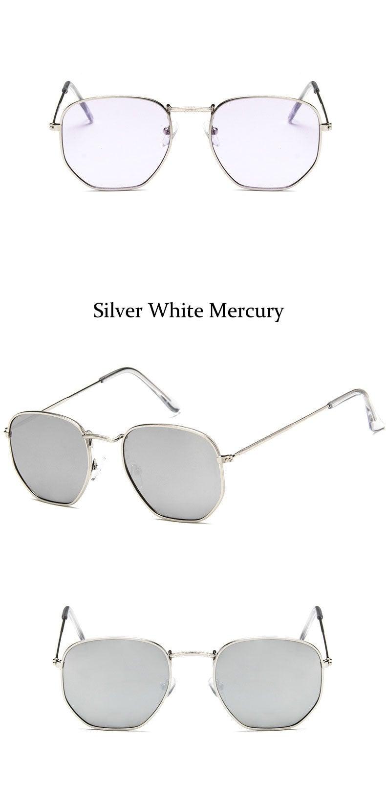 Trendy Oversized Square Metal Frame Sunglasses for Women Men Colorful Mirror Large Eyeglasses For Women Men New Stylish UV400 Sunglasses For Men