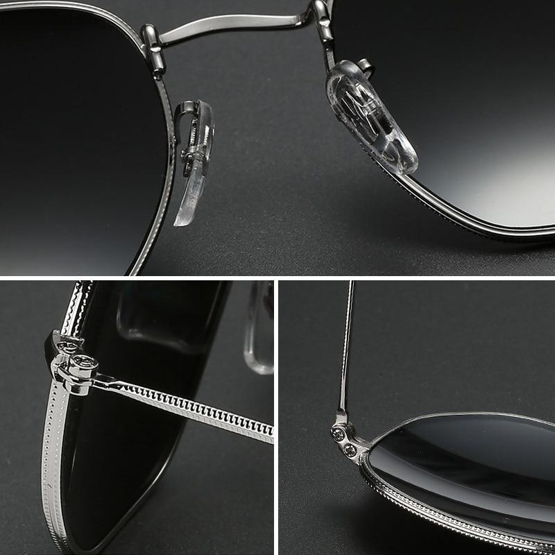 Trendy Oversized Square Metal Frame Sunglasses for Women Men Colorful Mirror Large Eyeglasses For Women Men New Stylish UV400 Sunglasses For Men