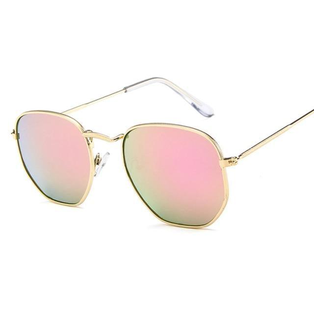 Trendy Oversized Square Metal Frame Sunglasses for Women Men Colorful Mirror Large Eyeglasses For Women Men New Stylish UV400 Sunglasses For Men