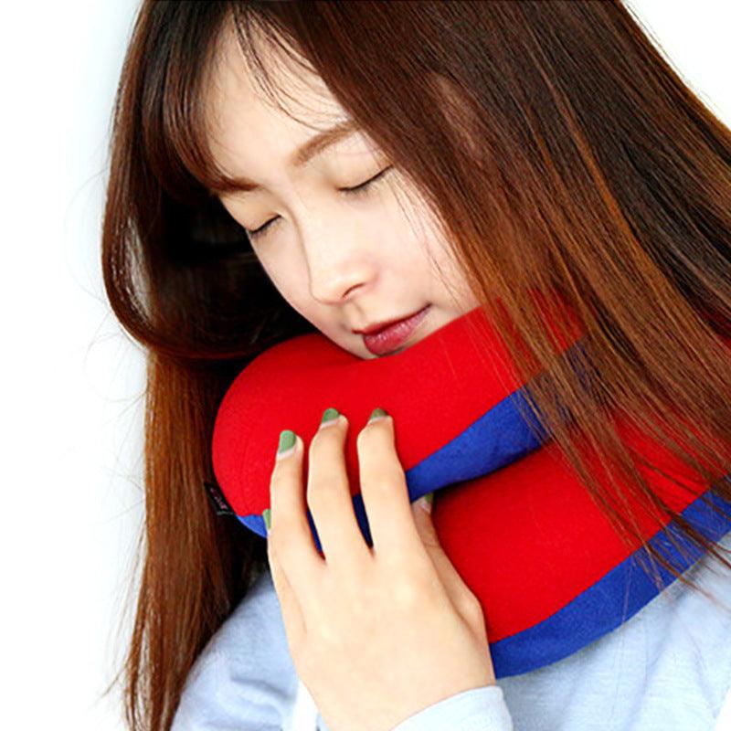 U Shape Memory Foam Travel Car Neck Pillows Ease Fatigue Cushion Black Rose Red And Gray Color Headrest Comfortable Memory Foam 360 Degree Surrounding Design Provides Full Neck and Chin Support. Compressible and Easy to Carry For Auto Office Pillow