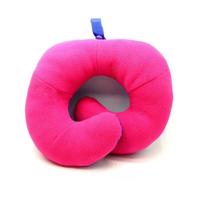 U Shape Memory Foam Travel Car Neck Pillows Ease Fatigue Cushion Black Rose Red And Gray Color Headrest Comfortable Memory Foam 360 Degree Surrounding Design Provides Full Neck and Chin Support. Compressible and Easy to Carry For Auto Office Pillow