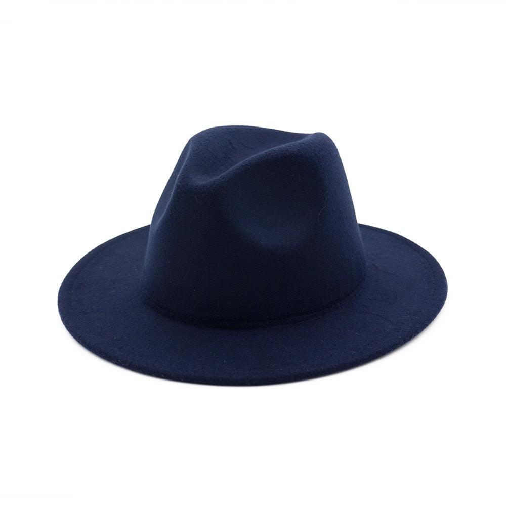 Unisex Fashion Solid Color Large Woolen Hat New Hat Fedora For Men Hats For Women Simple Modern Style Hat Autumn Fashion Hat Winter Multicolor Hat 58-61cm