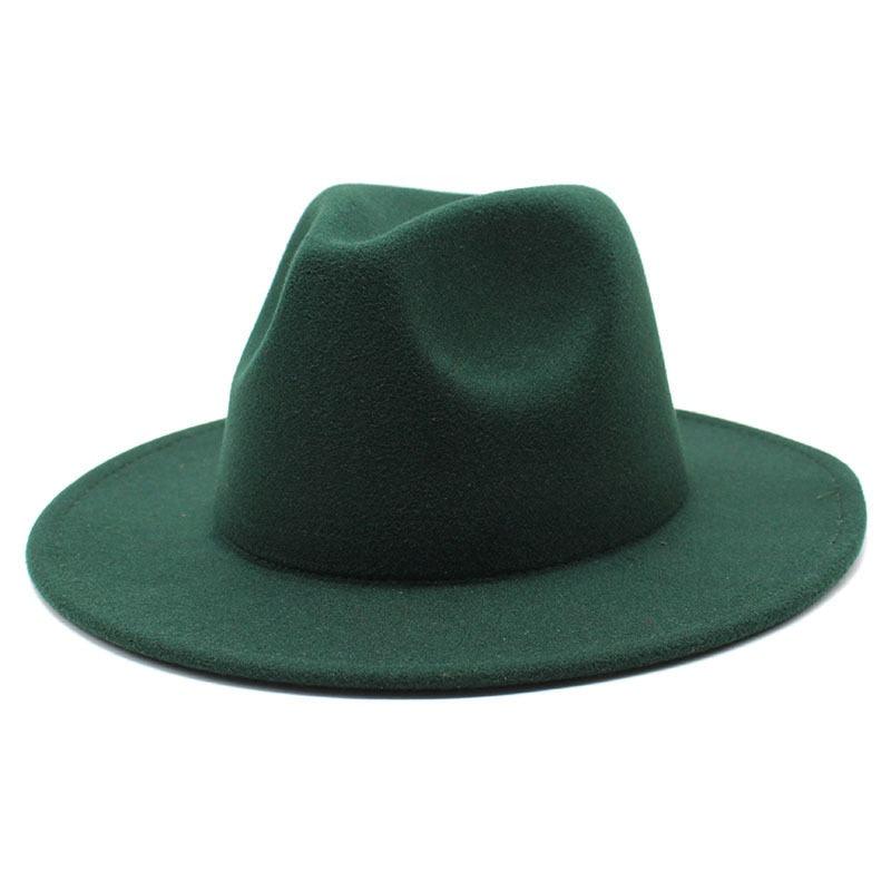 Unisex Fashion Solid Color Large Woolen Hat New Hat Fedora For Men Hats For Women Simple Modern Style Hat Autumn Fashion Hat Winter Multicolor Hat 58-61cm