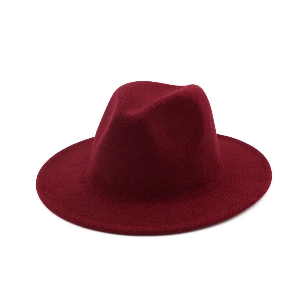 Unisex Fashion Solid Color Large Woolen Hat New Hat Fedora For Men Hats For Women Simple Modern Style Hat Autumn Fashion Hat Winter Multicolor Hat 58-61cm