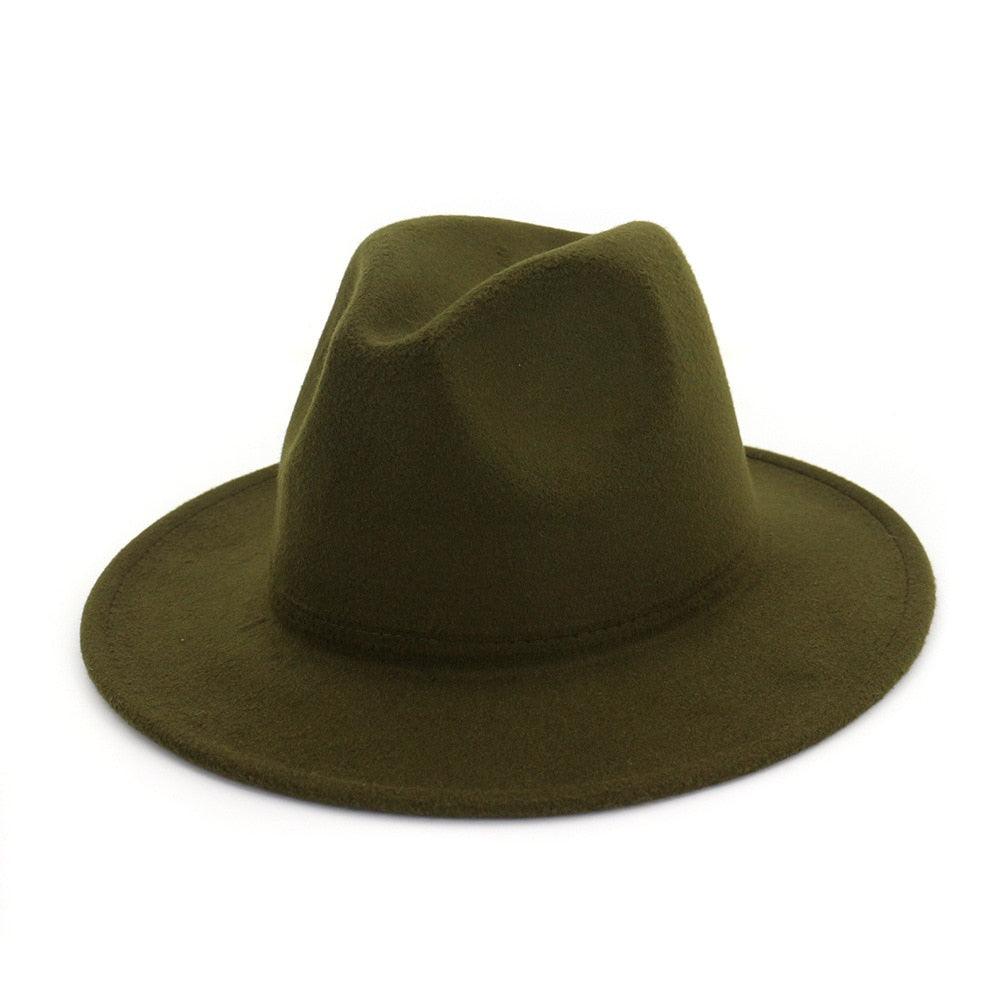 Unisex Fashion Solid Color Large Woolen Hat New Hat Fedora For Men Hats For Women Simple Modern Style Hat Autumn Fashion Hat Winter Multicolor Hat 58-61cm