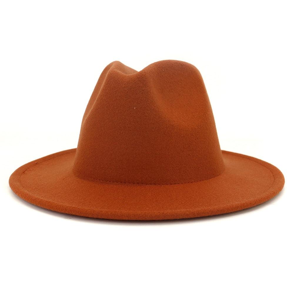 Unisex Fashion Solid Color Large Woolen Hat New Hat Fedora For Men Hats For Women Simple Modern Style Hat Autumn Fashion Hat Winter Multicolor Hat 58-61cm