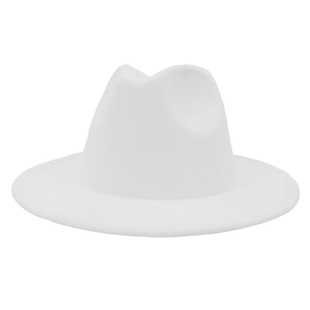 Unisex Fashion Solid Color Large Woolen Hat New Hat Fedora For Men Hats For Women Simple Modern Style Hat Autumn Fashion Hat Winter Multicolor Hat 58-61cm