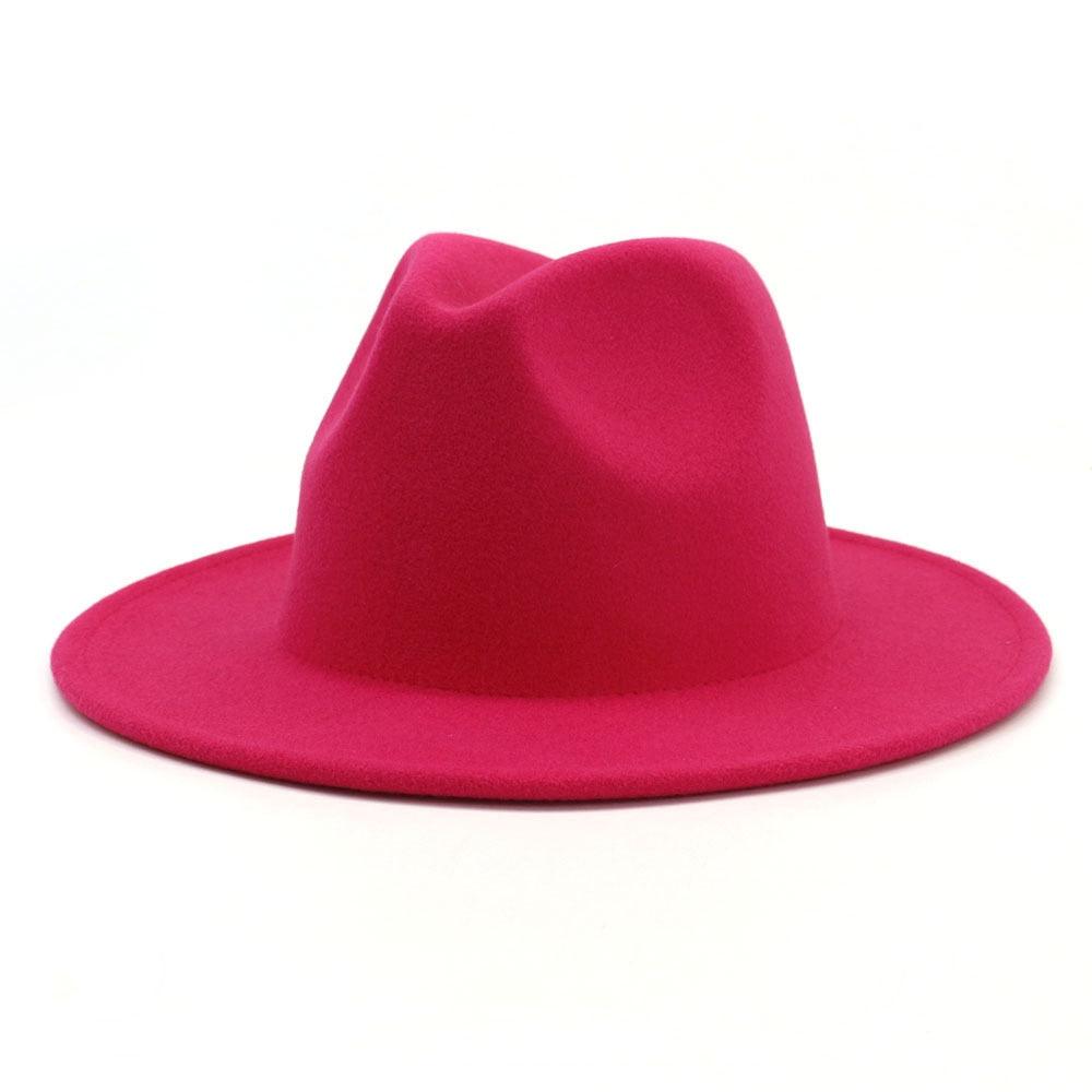 Unisex Fashion Solid Color Large Woolen Hat New Hat Fedora For Men Hats For Women Simple Modern Style Hat Autumn Fashion Hat Winter Multicolor Hat 58-61cm