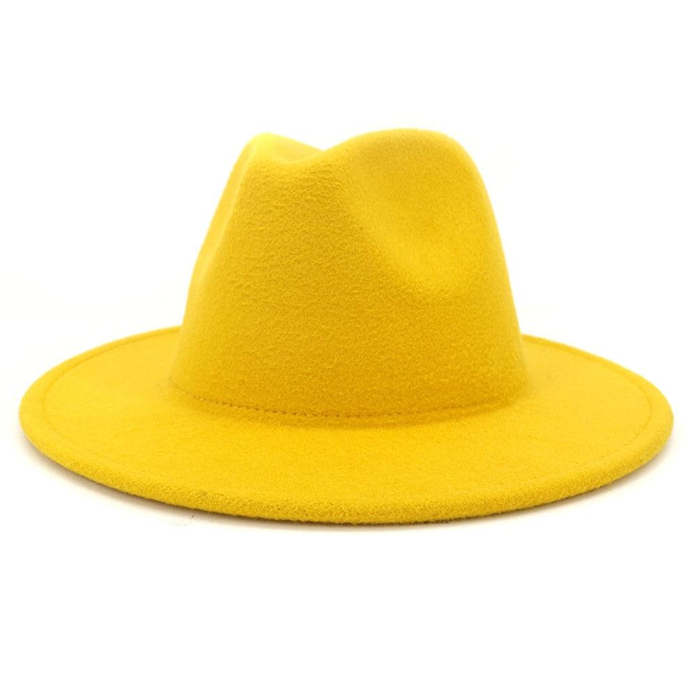 Unisex Fashion Solid Color Large Woolen Hat New Hat Fedora For Men Hats For Women Simple Modern Style Hat Autumn Fashion Hat Winter Multicolor Hat 58-61cm