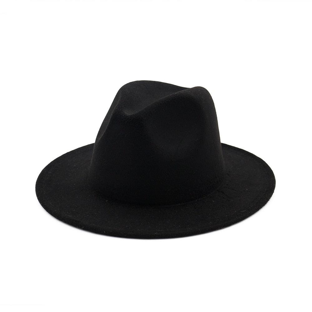 Unisex Fashion Solid Color Large Woolen Hat New Hat Fedora For Men Hats For Women Simple Modern Style Hat Autumn Fashion Hat Winter Multicolor Hat 58-61cm
